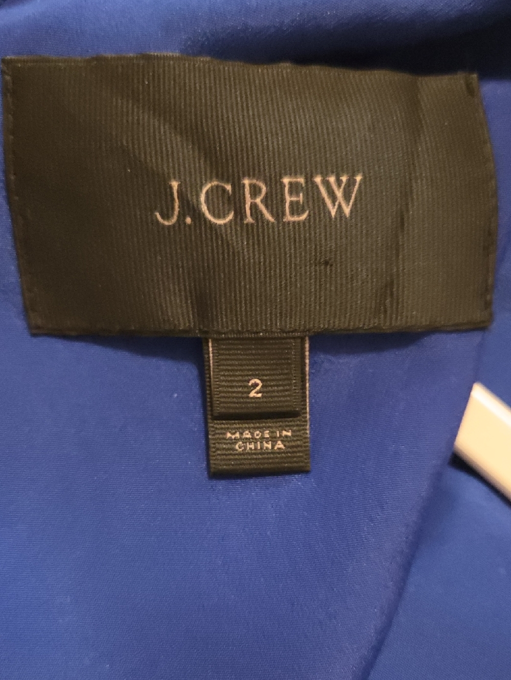 J.Crew Cobalt Blue Lace Fit and Flair Cocktail Dress with Trumpet Hem - Picture 3 of 5